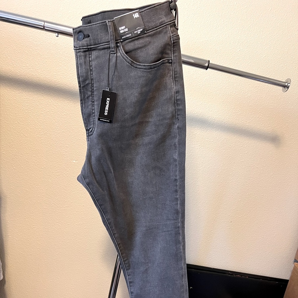 Express Stretch Jeans Grey Size 14R